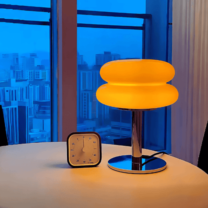 Bonbon Halo Table Lamp with Adjustable Brightness and LED Lighting