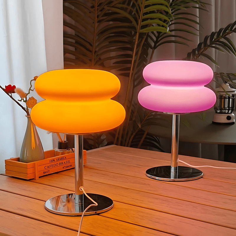 Bonbon Halo Table Lamp with Adjustable Brightness and LED Lighting