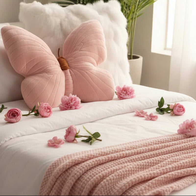 Fiora Kids’ Butterfly Cushion – Plush Decorative Pillow for Fun Relaxation