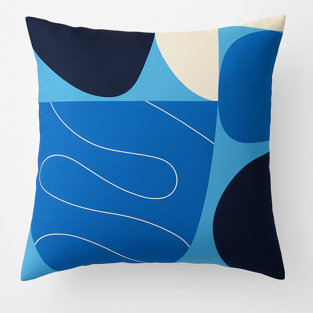 Moran Modern Abstract Cushion Cover – Durable Polyester for Stylish Home Decor