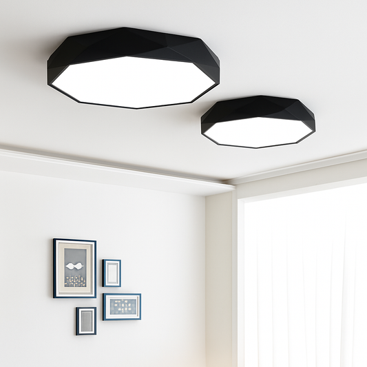 Facet Modern Octagon LED Ceiling Light for Stylish Interiors