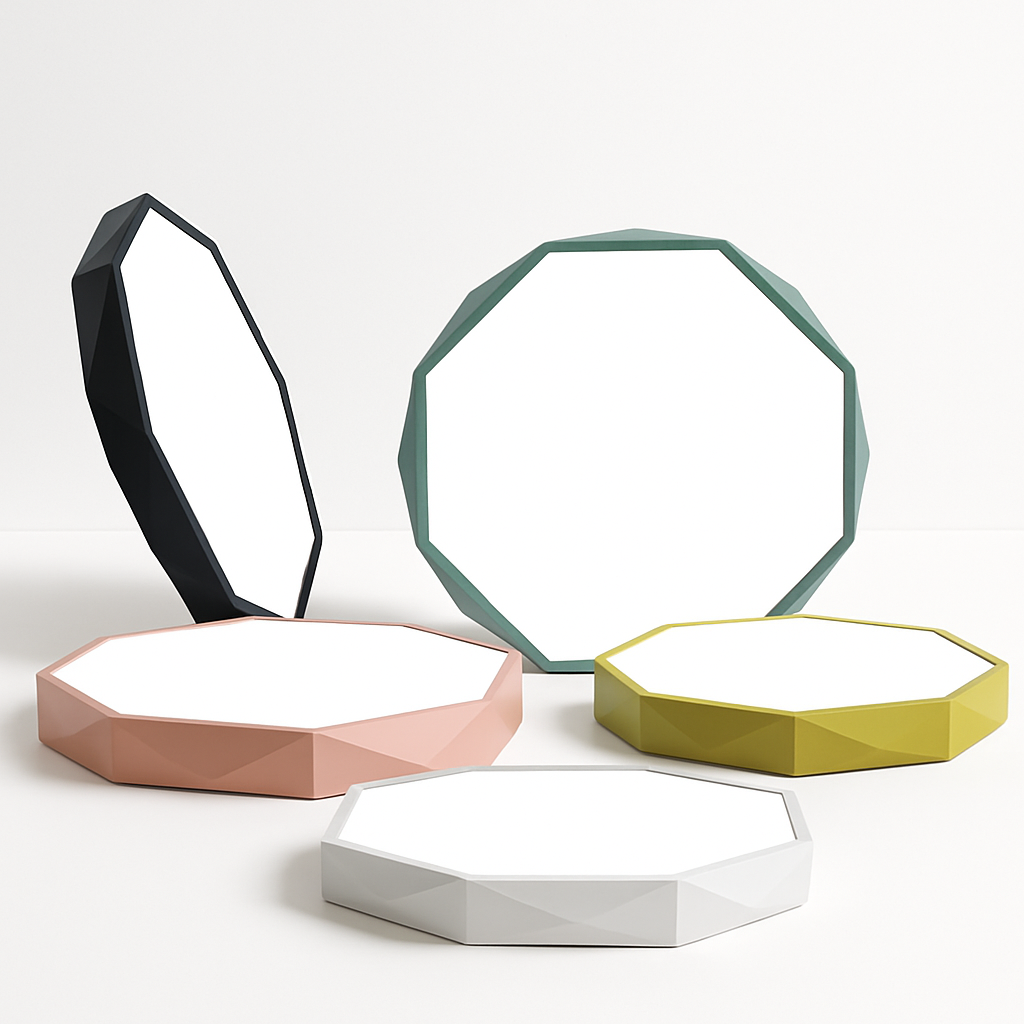 Facet Modern Octagon LED Ceiling Light for Stylish Interiors