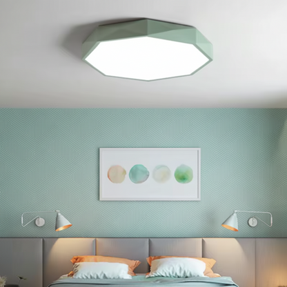 Facet Modern Octagon LED Ceiling Light for Stylish Interiors