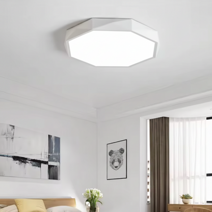 Facet Modern Octagon LED Ceiling Light for Stylish Interiors