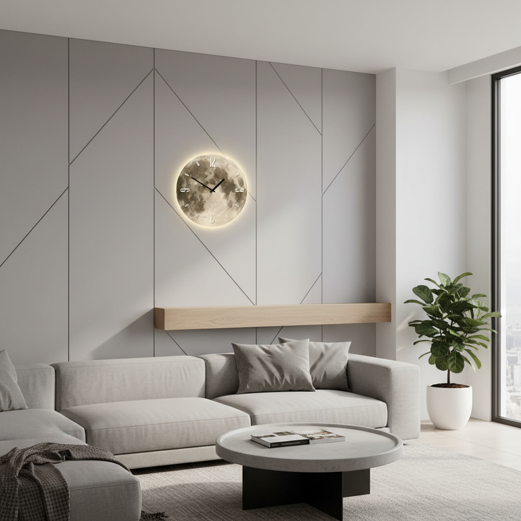 Aurevia Modern Wall Clock – Artistic Acrylic Design for Contemporary Decor