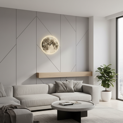 Aurevia Modern Wall Clock – Artistic Acrylic Design for Contemporary Decor