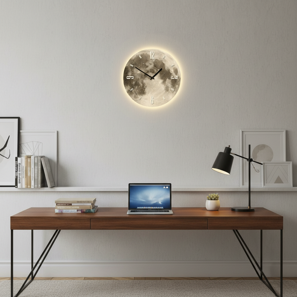Aurevia Modern Wall Clock – Artistic Acrylic Design for Contemporary Decor