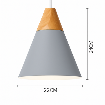 Nexa Modern Pendant Light – Striking Metal and Wood Design for Stylish Kitchens