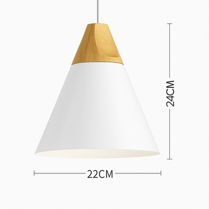 Nexa Modern Pendant Light – Striking Metal and Wood Design for Stylish Kitchens
