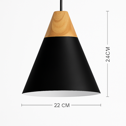 Nexa Modern Pendant Light – Striking Metal and Wood Design for Stylish Kitchens