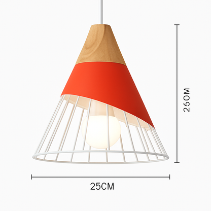 Nexa Modern Pendant Light – Striking Metal and Wood Design for Stylish Kitchens