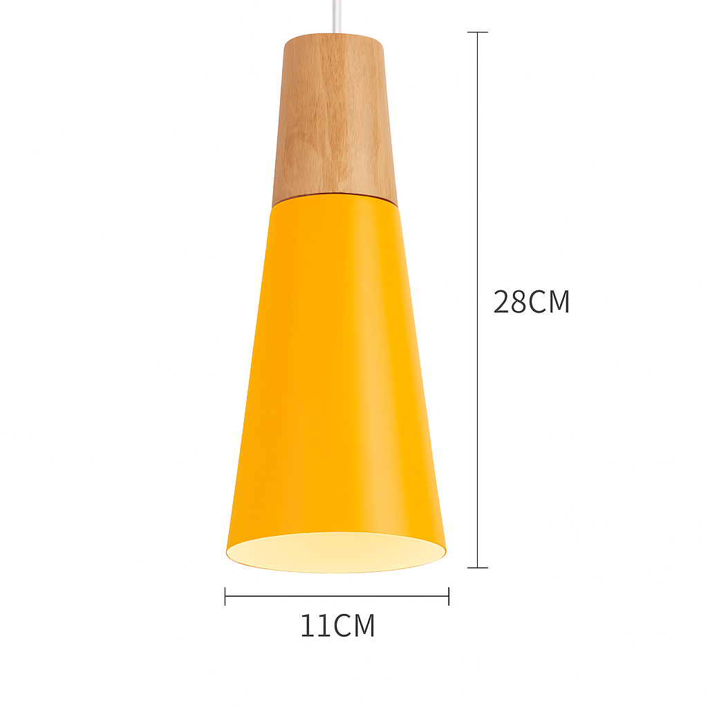 Nexa Modern Pendant Light – Striking Metal and Wood Design for Stylish Kitchens