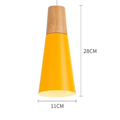 Nexa Modern Pendant Light – Striking Metal and Wood Design for Stylish Kitchens
