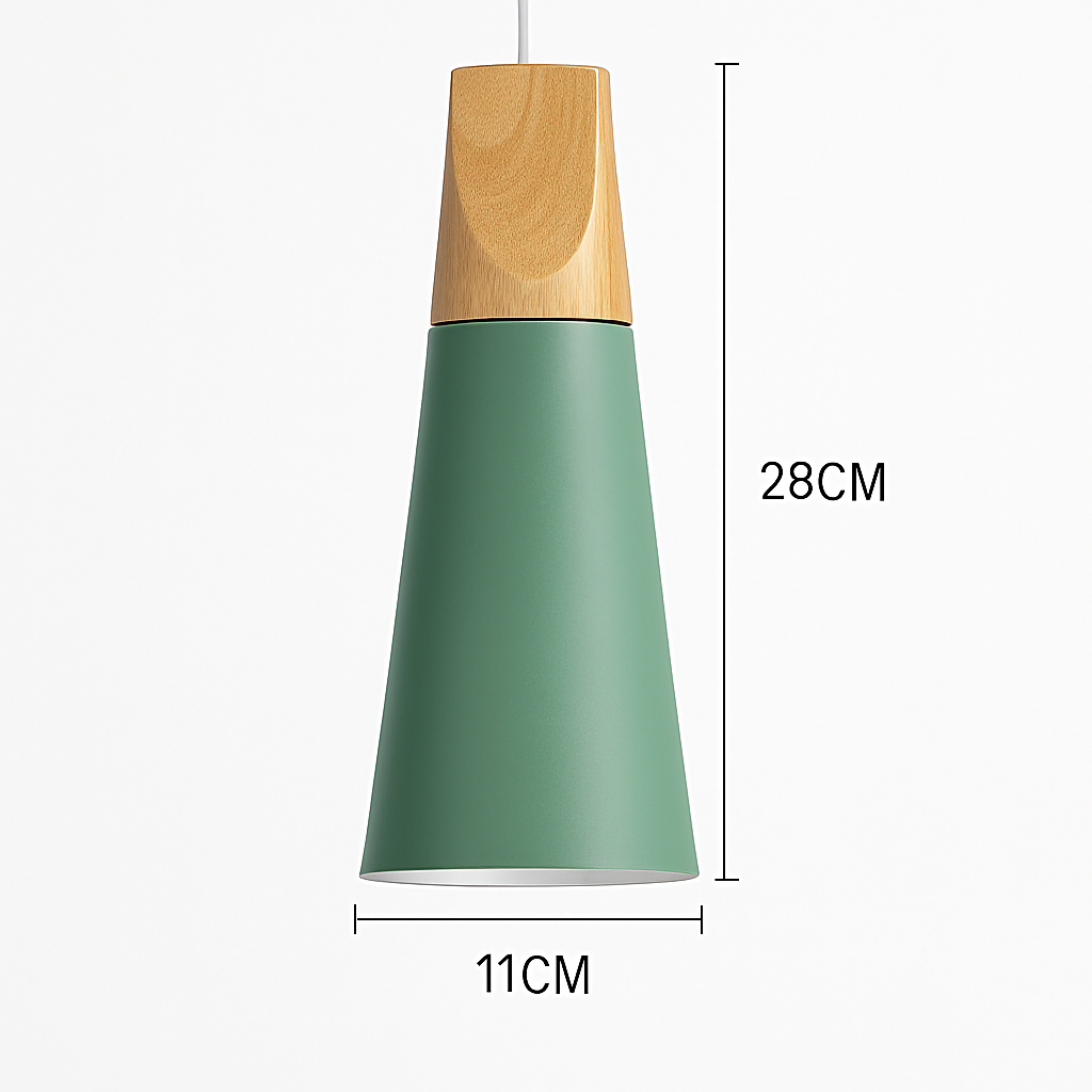 Nexa Modern Pendant Light – Striking Metal and Wood Design for Stylish Kitchens