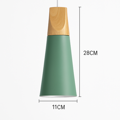 Nexa Modern Pendant Light – Striking Metal and Wood Design for Stylish Kitchens