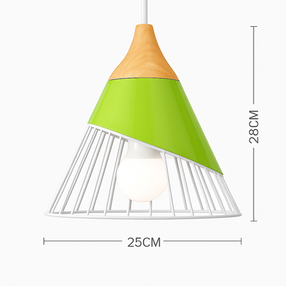 Nexa Modern Pendant Light – Striking Metal and Wood Design for Stylish Kitchens