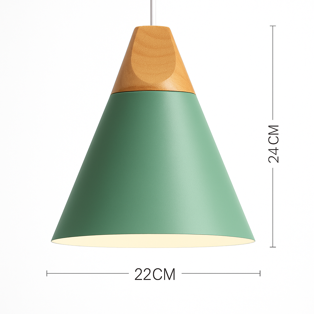 Nexa Modern Pendant Light – Striking Metal and Wood Design for Stylish Kitchens