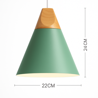 Nexa Modern Pendant Light – Striking Metal and Wood Design for Stylish Kitchens