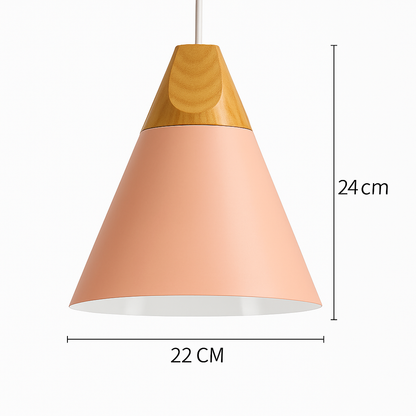 Nexa Modern Pendant Light – Striking Metal and Wood Design for Stylish Kitchens