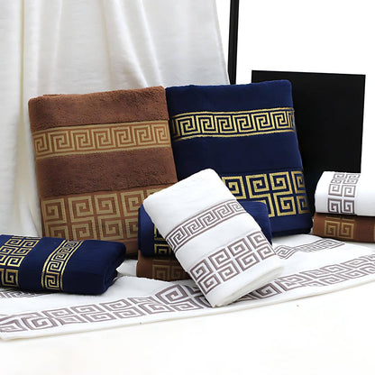Aurelle Cotton Towel Set for Soft Absorbent Bathroom Comfort