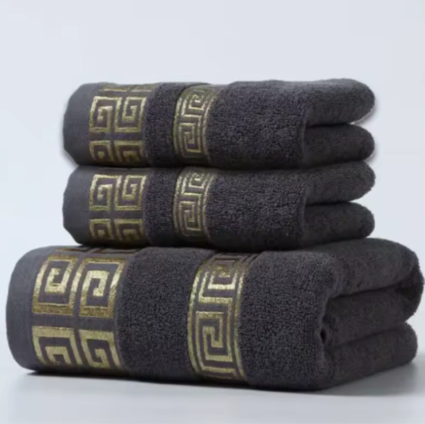Aurelle Cotton Towel Set for Soft Absorbent Bathroom Comfort