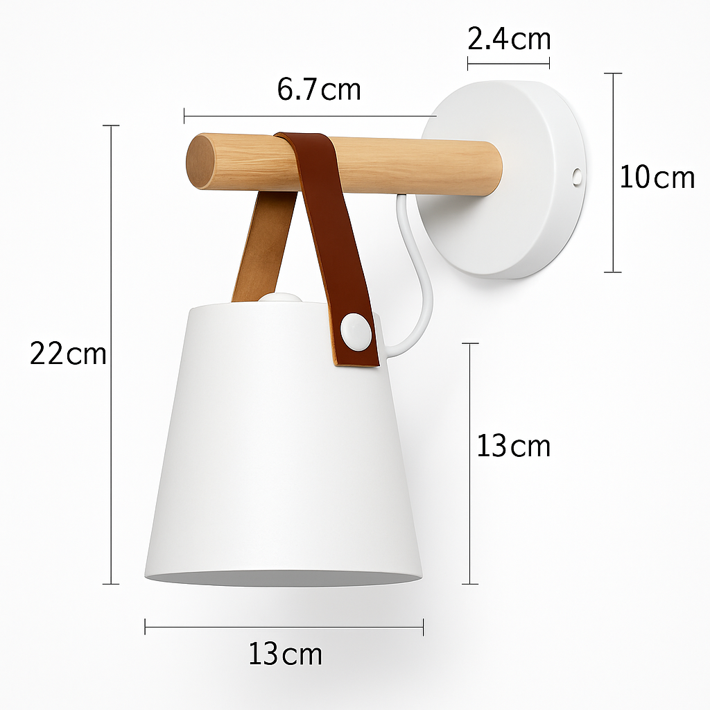 Talven Modern Wooden Bathroom Wall Light for Cosy Interiors