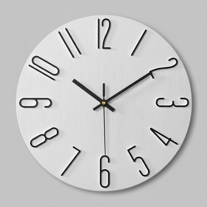 Valmere Modern Wall Clock – Minimalist Silent Design for Elegant Living Spaces