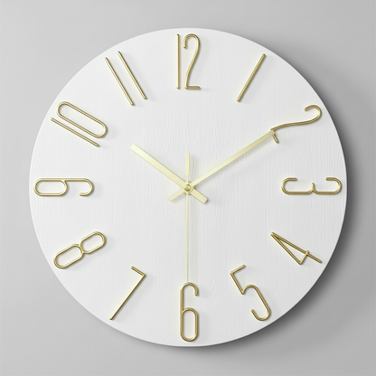 Valmere Modern Wall Clock – Minimalist Silent Design for Elegant Living Spaces