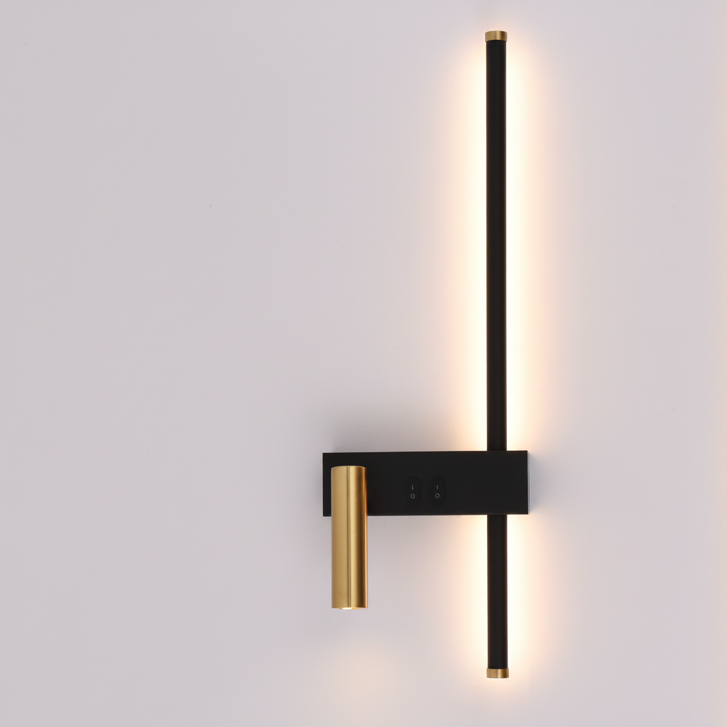 Velnora Scandinavian Wall Bedside Lamp – Minimalist Modern Reading Light