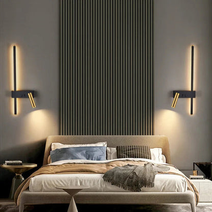 Velnora Scandinavian Wall Bedside Lamp – Minimalist Modern Reading Light