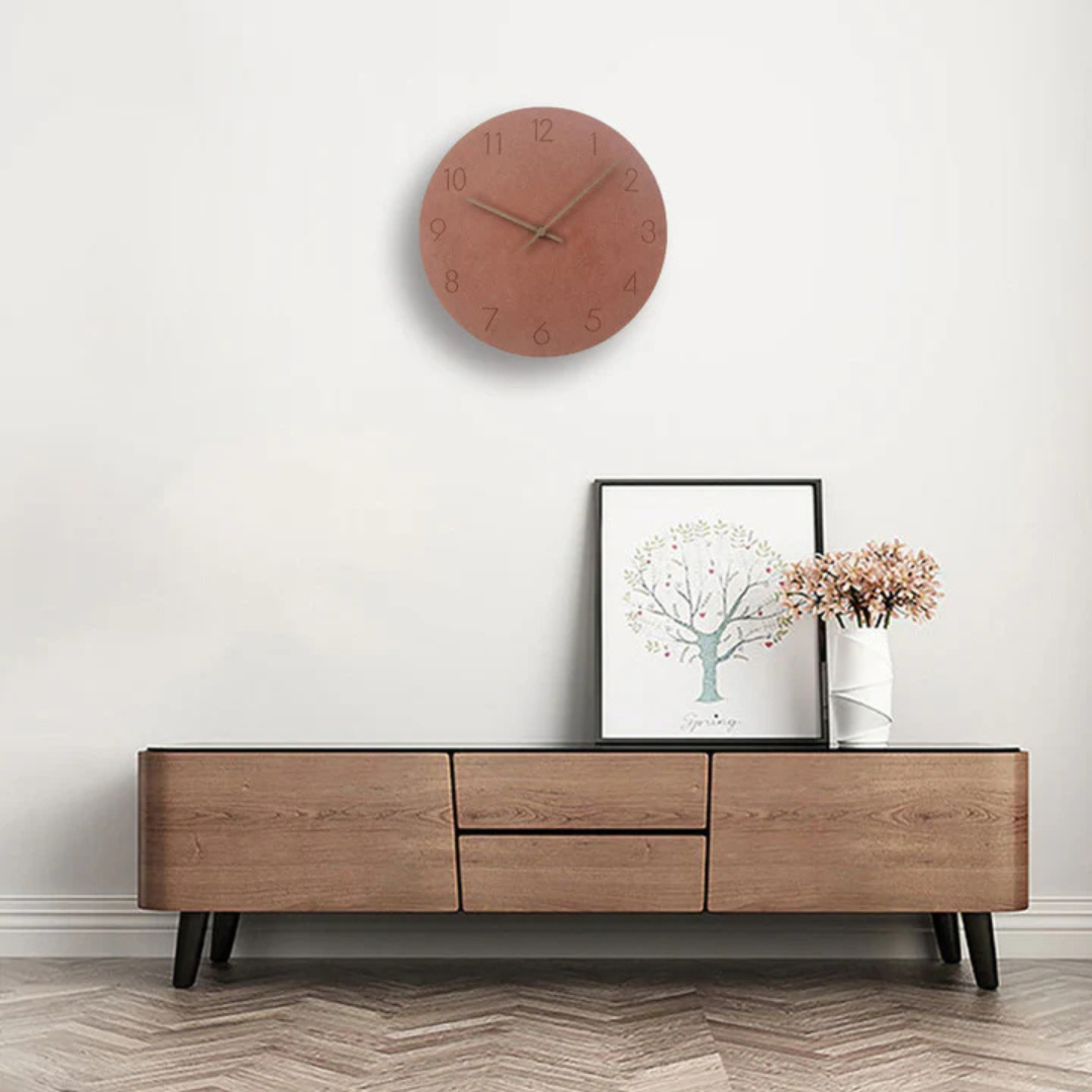 Velnaro Modern Wooden Wall Clock – Silent Minimalist Design for Contemporary Interiors