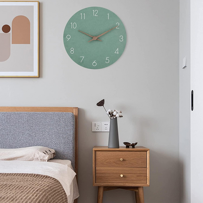Velnaro Modern Wooden Wall Clock – Silent Minimalist Design for Contemporary Interiors
