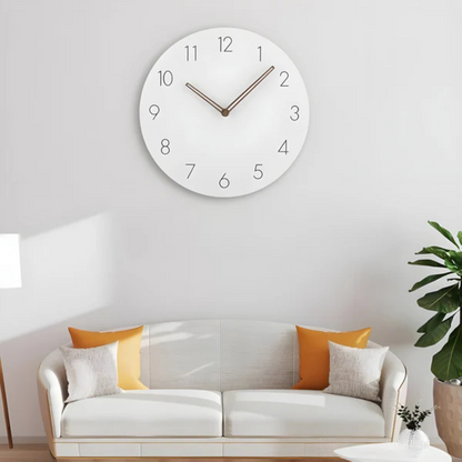 Velnaro Modern Wooden Wall Clock – Silent Minimalist Design for Contemporary Interiors