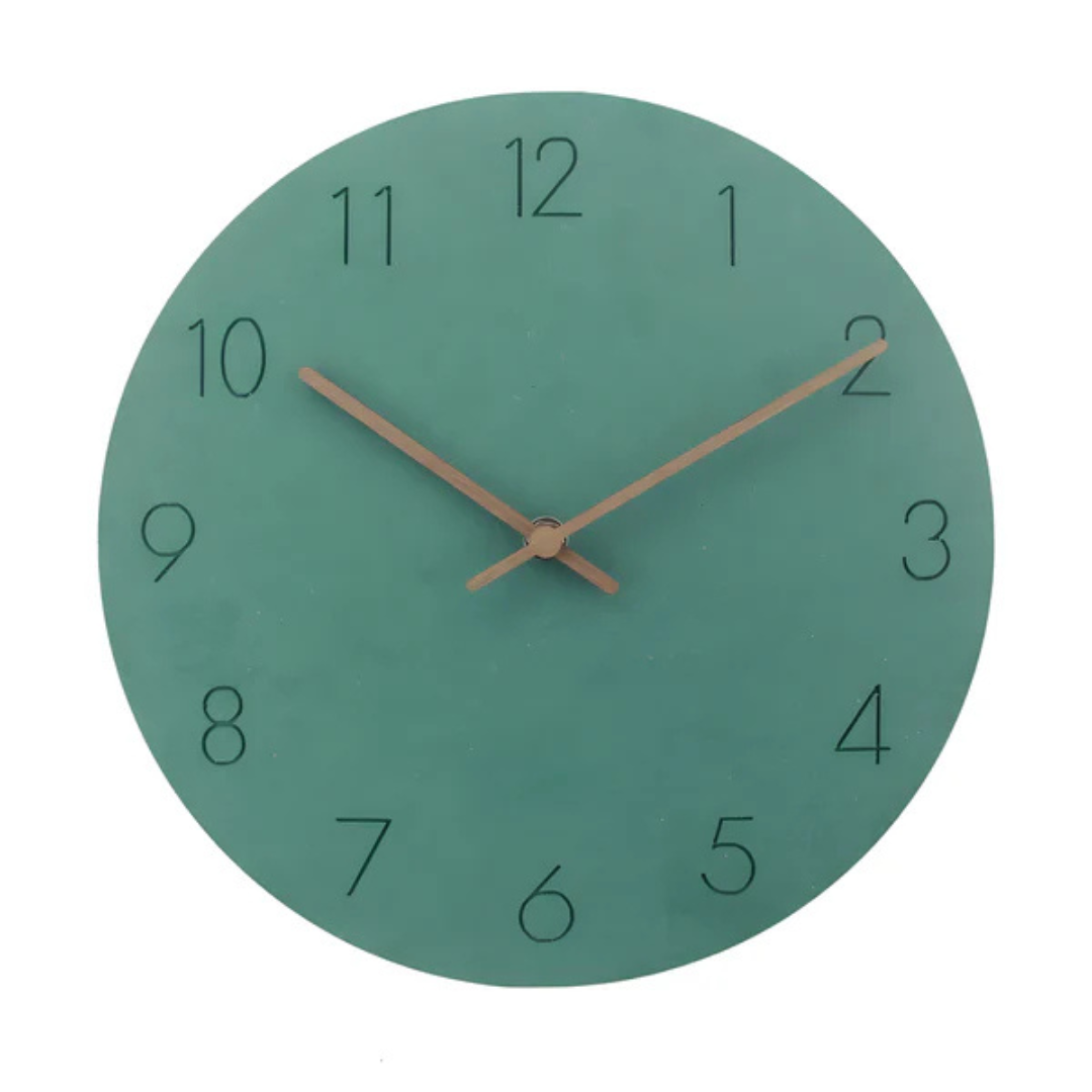 Velnaro Modern Wooden Wall Clock – Silent Minimalist Design for Contemporary Interiors