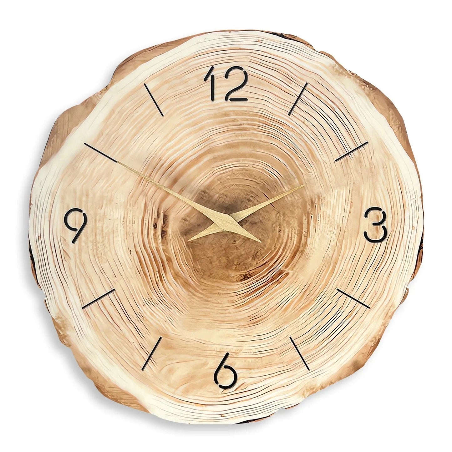 Solvane Scandinavian Wooden Wall Clock – Minimalist Silent Design for Modern Interiors