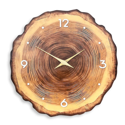 Solvane Scandinavian Wooden Wall Clock – Minimalist Silent Design for Modern Interiors