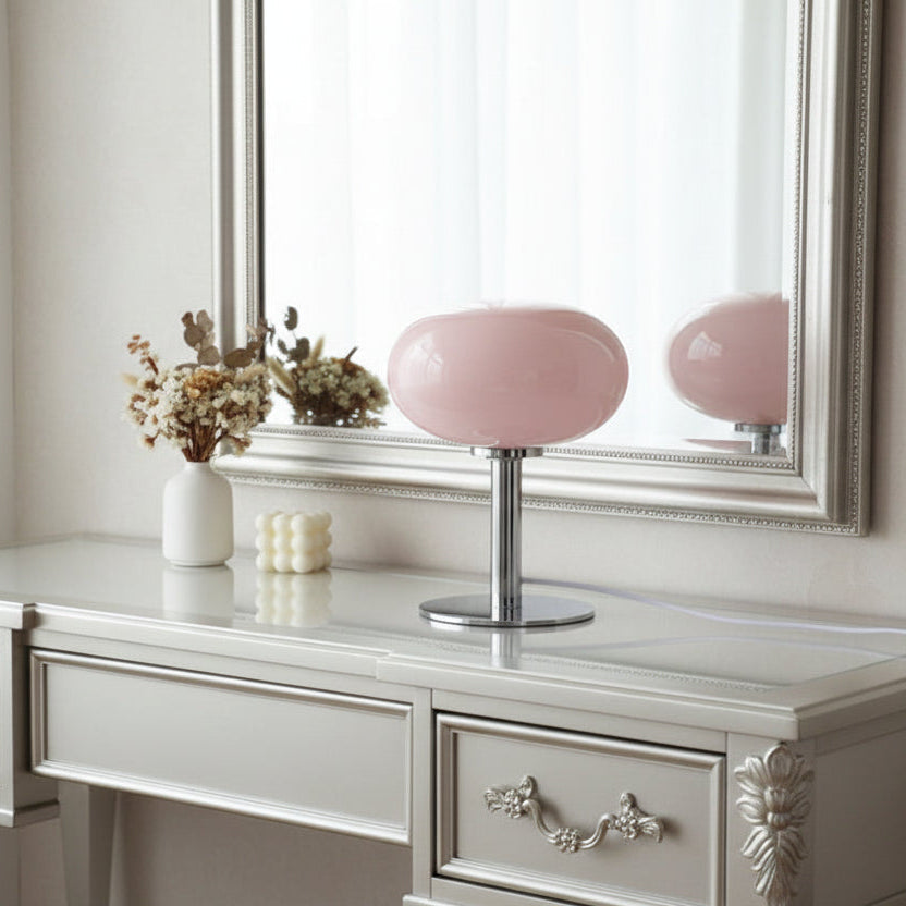 Lumera Vintage Glass Table Lamp for Stylish Bedside or Desk Use