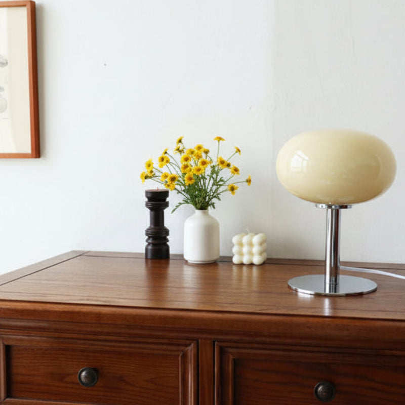 Lumera Vintage Glass Table Lamp for Stylish Bedside or Desk Use