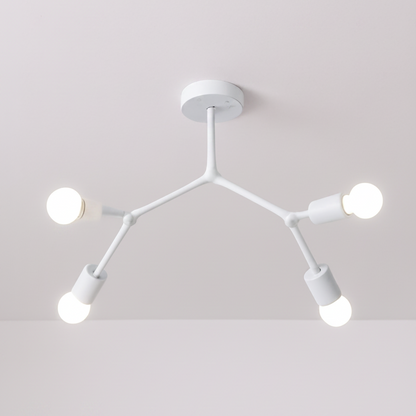 Branchline Retro Ceiling Light with Multi-Head Room Illumination