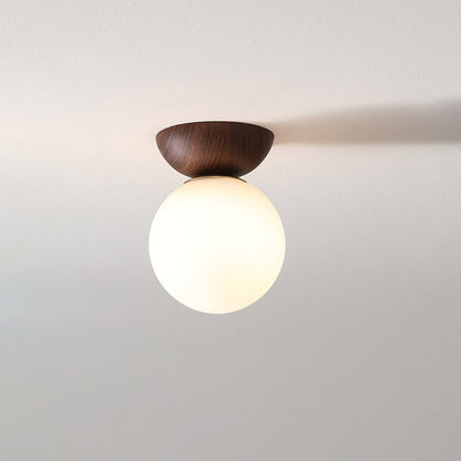 Ovari Modern Minimalist Flush Mount Ceiling Light – Sleek Glass Iron Design for Stylish Living Spaces
