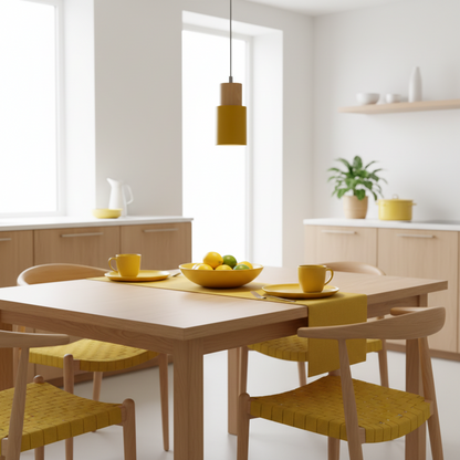 Arvelle Cylindrical Pendant Light – Modern Wood and Metal Design for Stylish Interiors