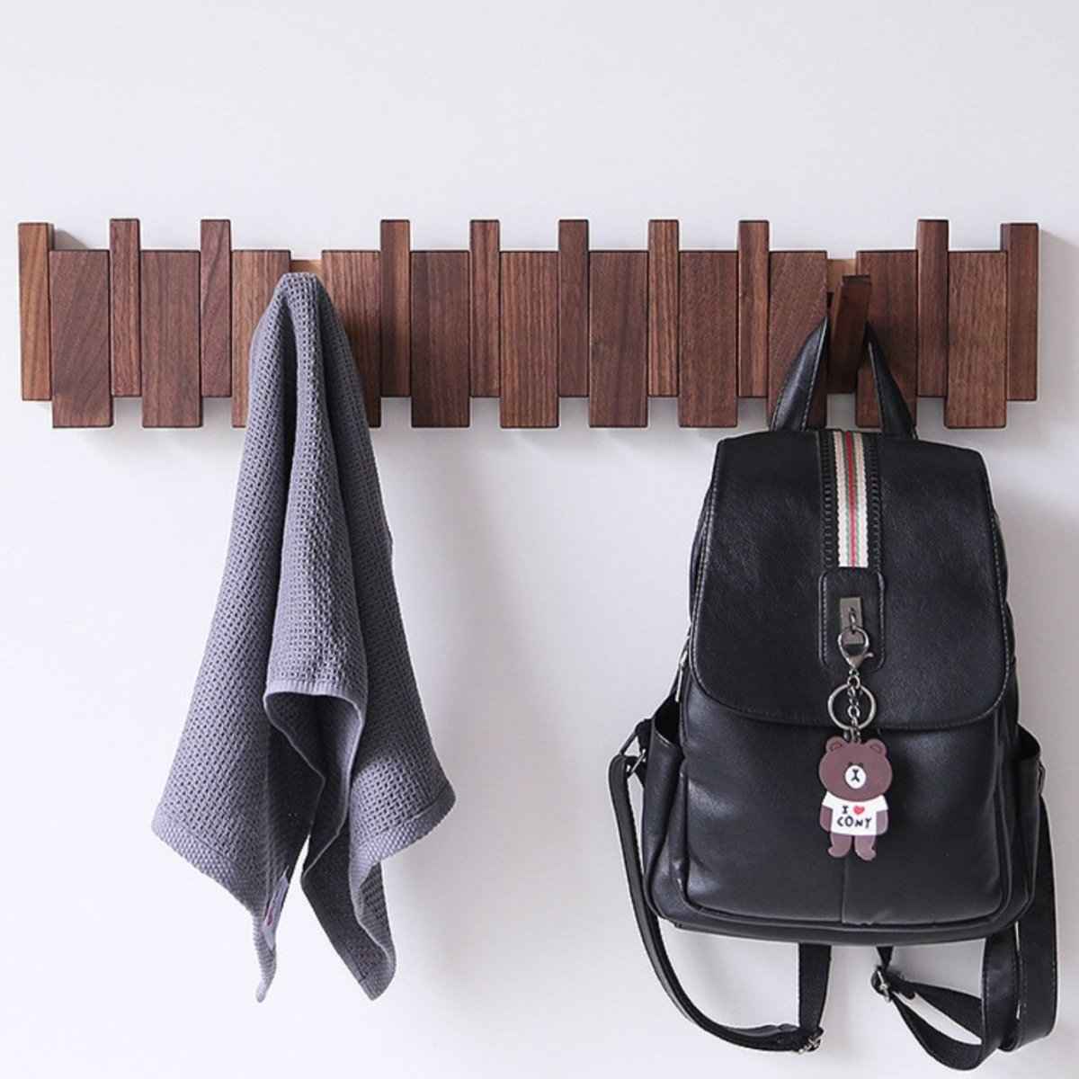 Sonata Elegant Wooden Coat Rack Stand – Handcrafted Design for Stylish Storage