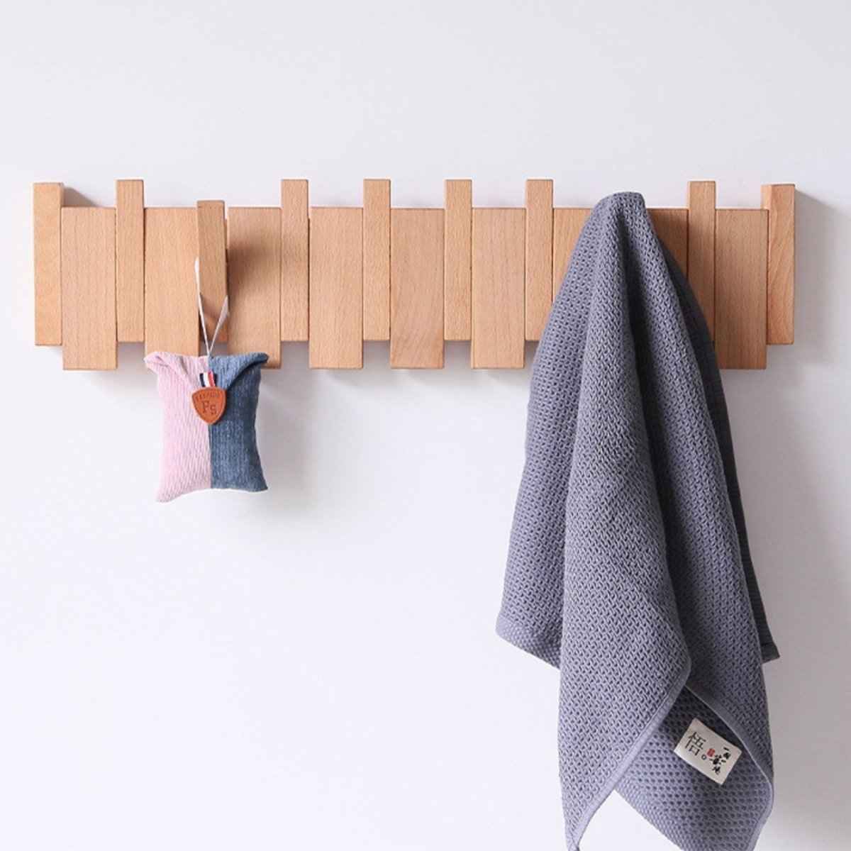 Sonata Elegant Wooden Coat Rack Stand – Handcrafted Design for Stylish Storage