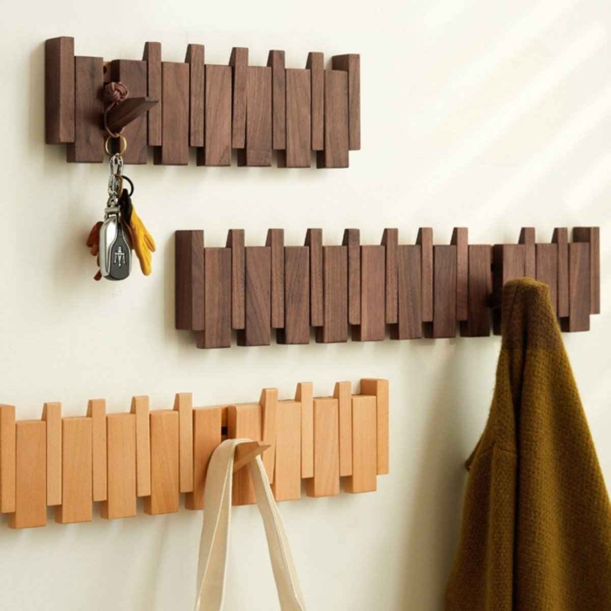Sonata Elegant Wooden Coat Rack Stand – Handcrafted Design for Stylish Storage