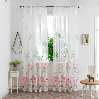 Calira Colourful Sheer Curtain for Soft Light Home Decor