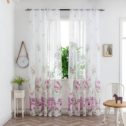 Calira Colourful Sheer Curtain for Soft Light Home Decor