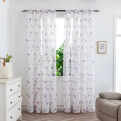 Calira Colourful Sheer Curtain for Soft Light Home Decor