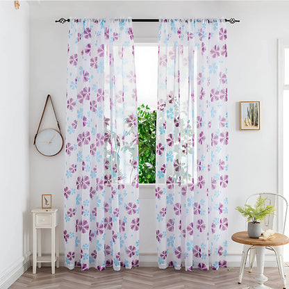Calira Colourful Sheer Curtain for Soft Light Home Decor