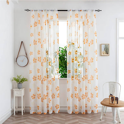 Calira Colourful Sheer Curtain for Soft Light Home Decor