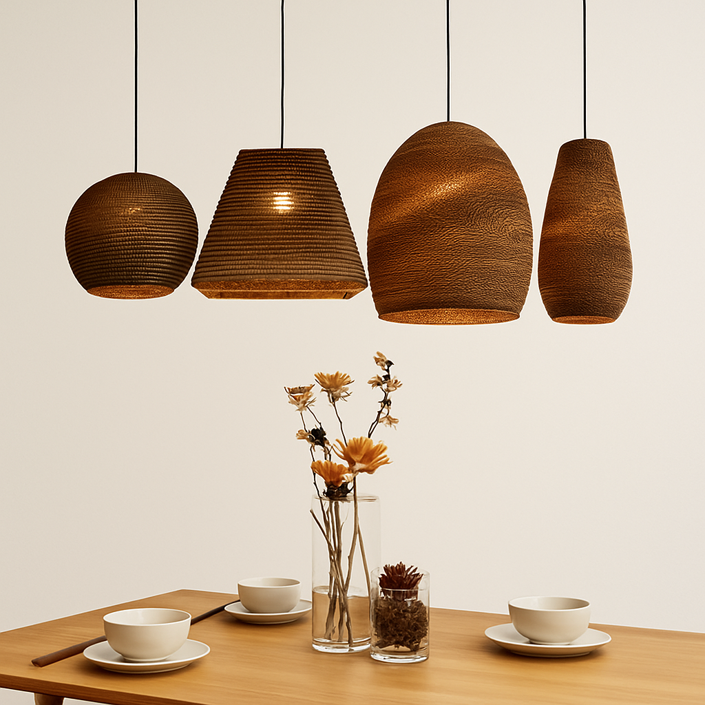 Sorevia Japandi Pendant Light – Minimalist Design for Warm Ambient Lighting